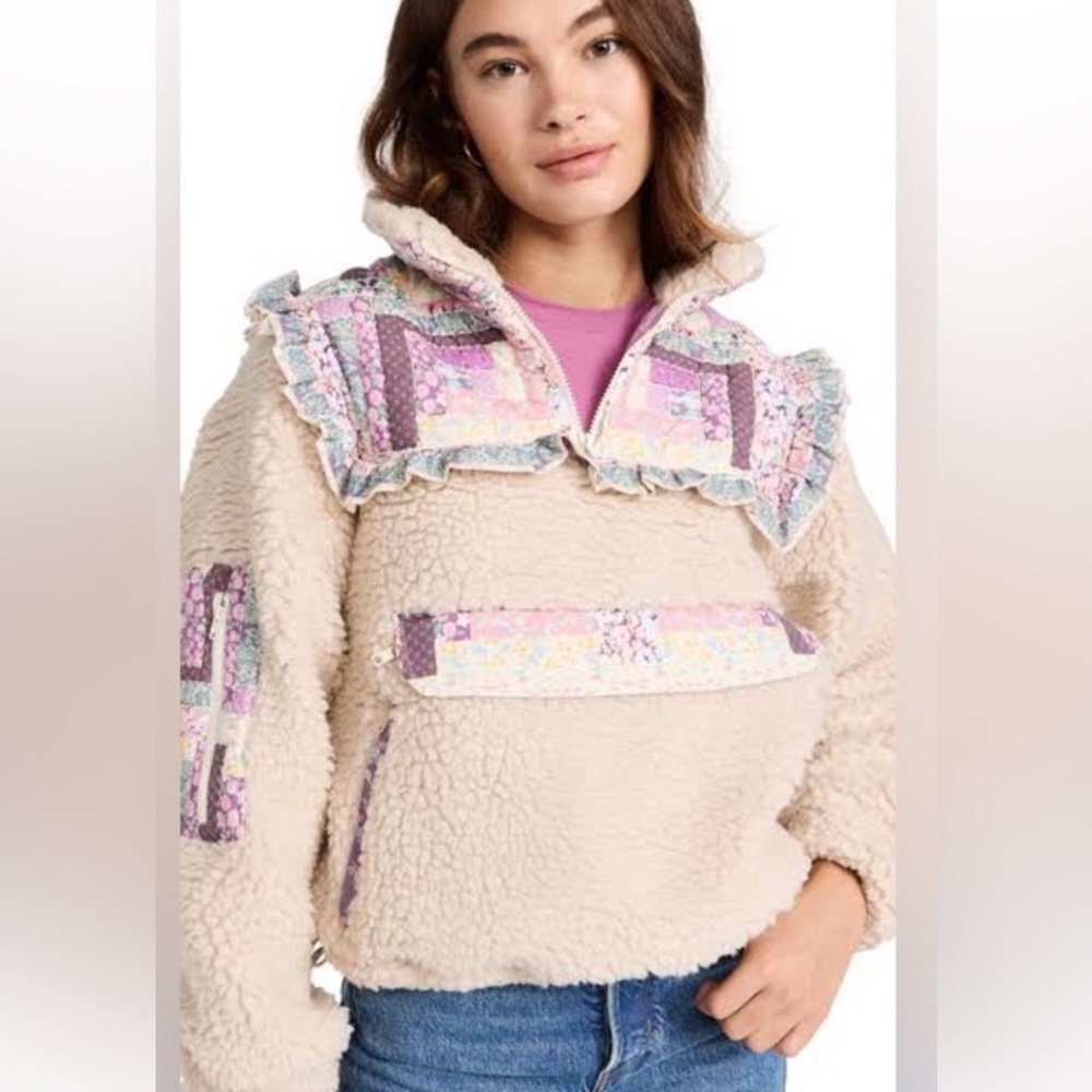 SEA NY Faux Shearling Pullover- XL